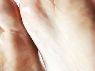 Oiled Feet Asmr Slow Sole POV & Deep Whisper Tease