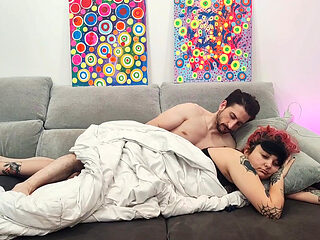 Horny Boy in Couple Routine Ignore Fetish Sleepy Girlfriend