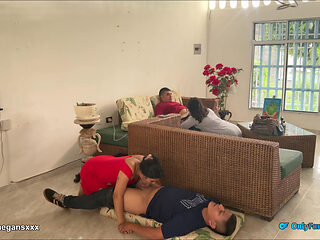 It Was Set up in the Living Room of the House, What a Good Fuck They Got.