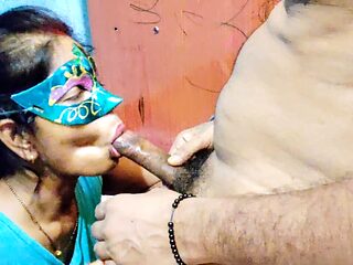 Brother-in-law's cock gets hard while licking sister in law's vagina