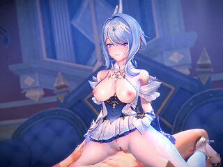 Genshin Impact - Odette's Private Night Sex with Aether - 3D Hentai Animations