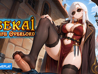 Isekai: Waifu Overlord Gameplay Part 6 - Alberta S. Kammer Foot Jerking H-Scene