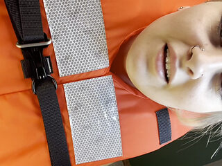 Life Vest Try on and Dildo Ride Front View and Back View