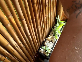 My Best Friend Spies on Me Showering and We Fucked When I Caught Him!