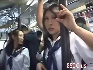 Asian Girls on a Bus