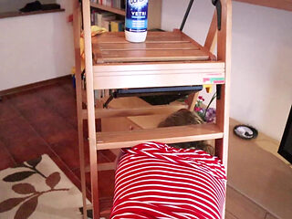 Please sir, help me, I got stuck in the ladder while cleanin