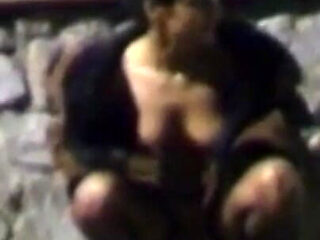 Nina Lisa: Lisa Peeing Outdoor in the Night