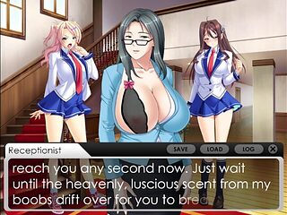 Big-boobed COUGAR attempts to tempt Aika. Smutty Lezzie Anime porn Vore Project