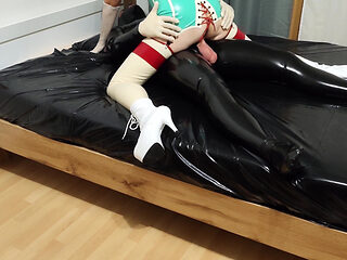 Hot Latex Nurse Got Fucked Hard. Second Angle