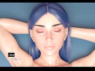 Futa 3D threesome with a busty mummy character in a wild video game scenario