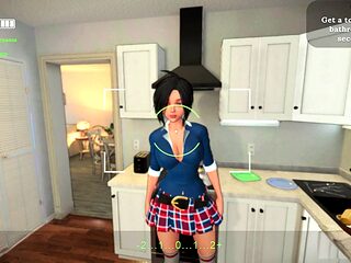 Anime fuck, neighbors wife, home