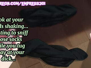 Femdom Hentai JOI: You are Addicted to my Superior Smelly Socks...