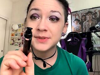 Fetish brunette bitch sucks on cock