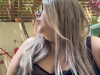 BBW Brazilian MILF Morning Outdoor Chainsmoking Ritual Parliament Longs