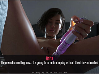 Anita's Internship - Gameplay - Roleplay - Stepdaughter Masturbated in Stepdaddy Bed