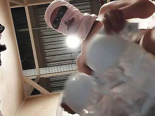 Sexy MILF Mirsur Dancing Naked At Home - Hairy Pussy & Big Tits Brunette