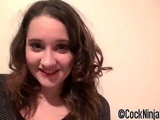 Step Sister Begs for Brother's Cum - Itty Bitty Tight Pussy Fucked Hard