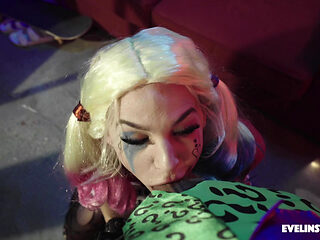Harley Quinn Cosplay Facial Fuck Defeat