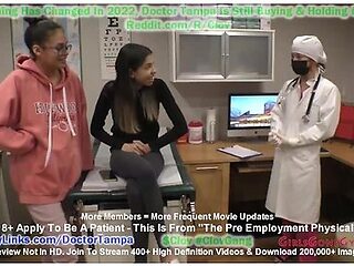 Sisters Aria Nicole & Angel Santana Humiliated During Pre Employment Physical Doctor Stacy Shepard