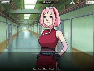 Naruto-themed 3D animated hentai with Sakura and Hinata getting down and dirty