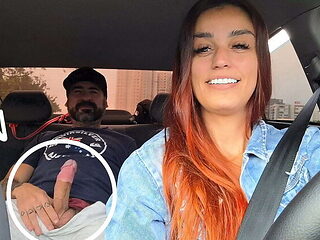 Promiscuous Ride-Share Driver Catches Passenger Jerking Off & Fucks Him Raw - Creampie & Blowjob with Ator Zegalinha