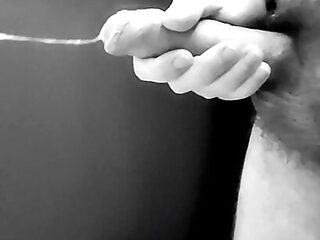 Big Cumshot In Slow Motion Black and White