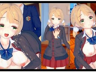 [hentai Game Koikatsu! ]have Sex With Big Tits Vtuber Shigure Ui.3dcg Erotic Anime Video