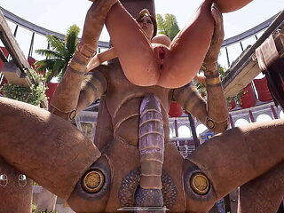 Lara Croft Tight Ass Anal Fuck - Huge Cock 3D Hentai Game Animation Gangbang with 1000 Spectators