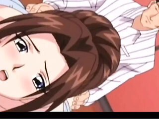 Uncensored Hentai: Voluptuous MILF Steamy Elevator Sex After Breakdown