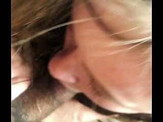 Lesbian bestfriend drools on cock