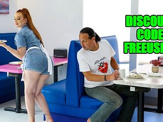 Naughty Eric and Madison's deep throat porn