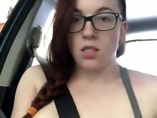 Stockings & Seatbelts Masturbation