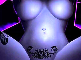 3D BBW Mature MILF Sitting on the Big Dick and Cum in Her Pussy