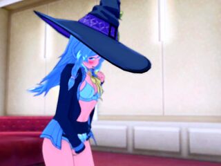 Wandering Witch Elaina explores her body in 3D Hentai