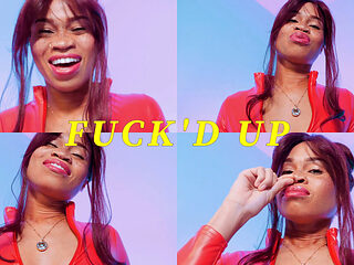 Fuck'd up - Ebony Femdom Goddess Rosie Reed Slave Mind Fuck Domination Sniffing Instructions