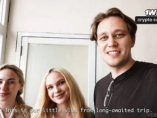 Hong Kong Travel Vlog Ends in Threesome