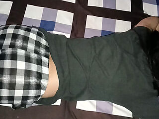 Old man fucked Muslim girl Fatima's tight pussy inside the room, there was no one at home