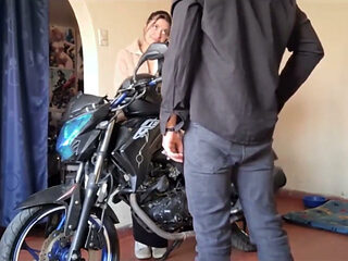 My Stepsis Sucks My Cock and Gives Me Ass When I Take Her for a Ride on My Motorcycle