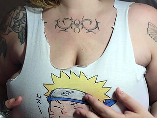 Cutting My Shirt so It Can Fit Them Better (sfw)