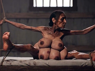 Old Granny with 6 Breasts in Bondage - Extremely Horny & Cumming Hard (ai)