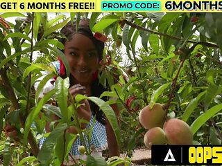 OOPSIE - Naive Destiny Mira Gets Lured Into Barn By Farmer Lola Morena  Her Scarecrow Ariel Demure