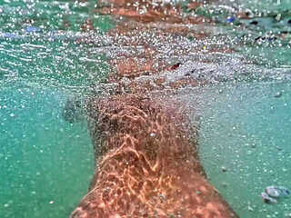 Emma Voyeur Naked Underwater Pool Play - Amateur MILF Tease Big Ass & Titties Flashing