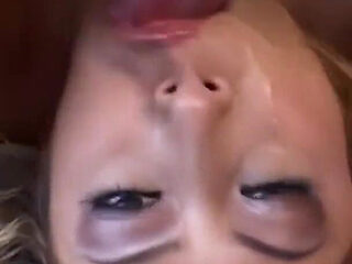 Disgusting Pig Plays with Cum