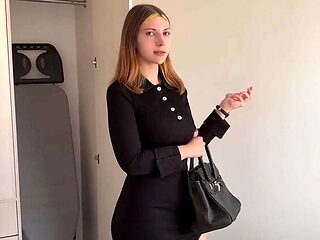 Amateur Handjob & Foot Fetish with Busty Businesswoman Likabusy - Rough Doggystyle & Cowgirl Riding for Money