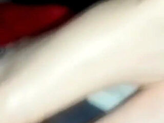Erotic Footjob with Black Nail Polish!