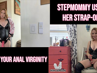 Stepmommy Uses Her Strap-on Takes Your Anal Virginity - Jane Cane, Shiny Cock Films