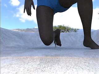 Giantess animated 3D sex session