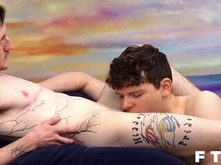 Jaxson Cole Rides Ethan Tates Fat Cock Cowboy Style