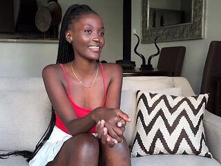 Amateur Ebony Rides Cock POV Cowgirl