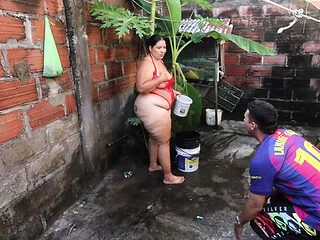 Neighbor Seduces Me in Garden - Outdoor Blowjob & Rough Sex with Lexly_16